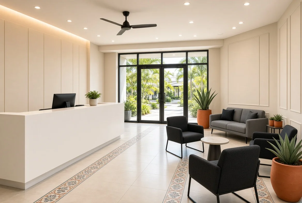 Lobby of the licensed treatment facility